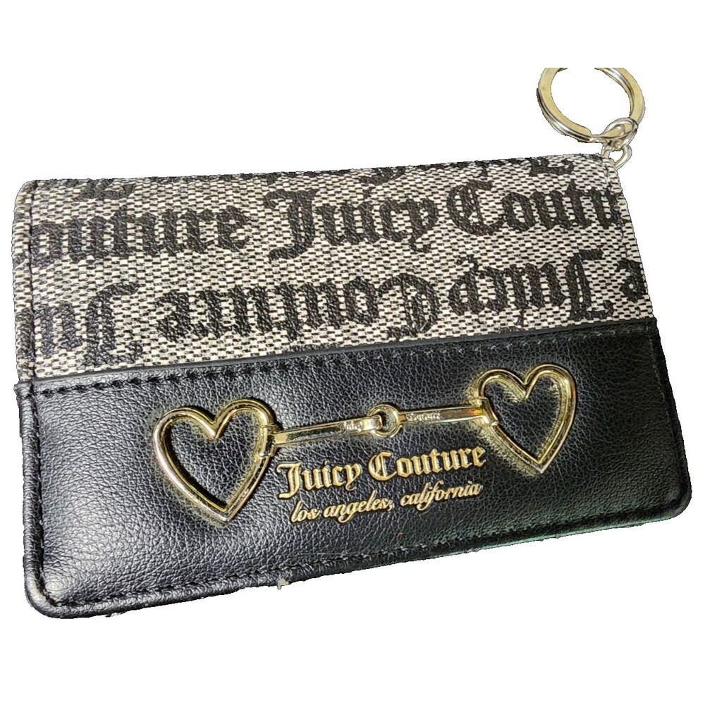 Juicy Couture Card Holder Wallet Keychain
